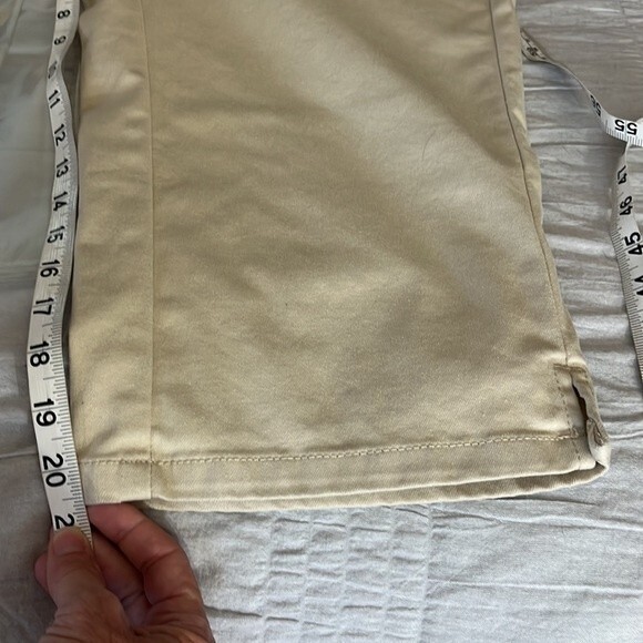 Woman Within Cropped Capri Denim Pant Off White Size 16 W - Picture 10 of 11